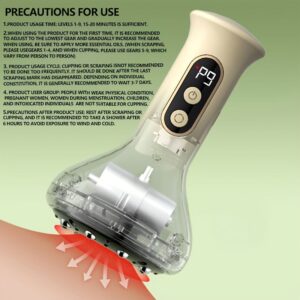 Cupping Glass Massage Tool Gua Sha Heating Relaxation Wellness Device Muscle
