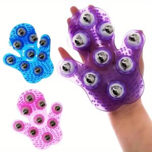 "Palm Nine-Ball Massager" – One Roll Relieves Fatigue, Full Relaxation for Neck, Shoulders, Legs and Feet. Take It Anywhere at Home or Work. A New Essential for Healthy Living.(BLUE)
