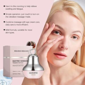Microcurrent Eye Cream,Under Eye Cream for Dark Circles,Puffiness and Wrinkles, Hyaluronic Acid + Peptide+ Caffeine Eye Cream Anti Aging,Hydrating Eye Care,Gentle Vibration
